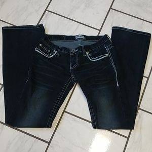 Daisytrip buckle bke bootcut flap pockets jeans